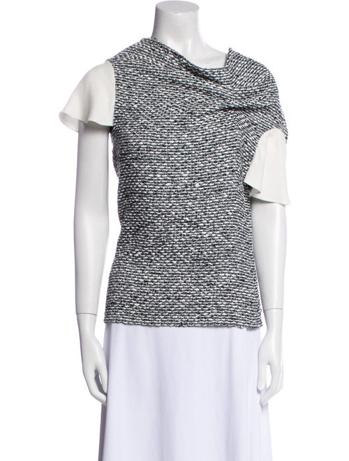 Roland Mouret Cowl Neck Short Sleeve Top