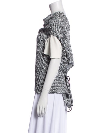 Roland Mouret Cowl Neck Short Sleeve Top