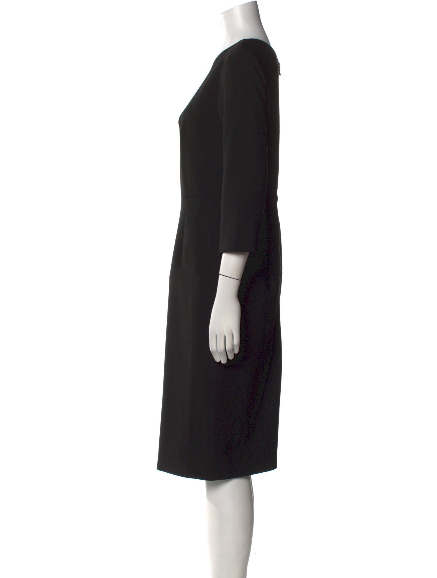 Roland Mouret Scoop Neck Midi Length Dress