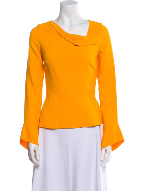 Roland Mouret Cowl Neck Long Sleeve Blouse