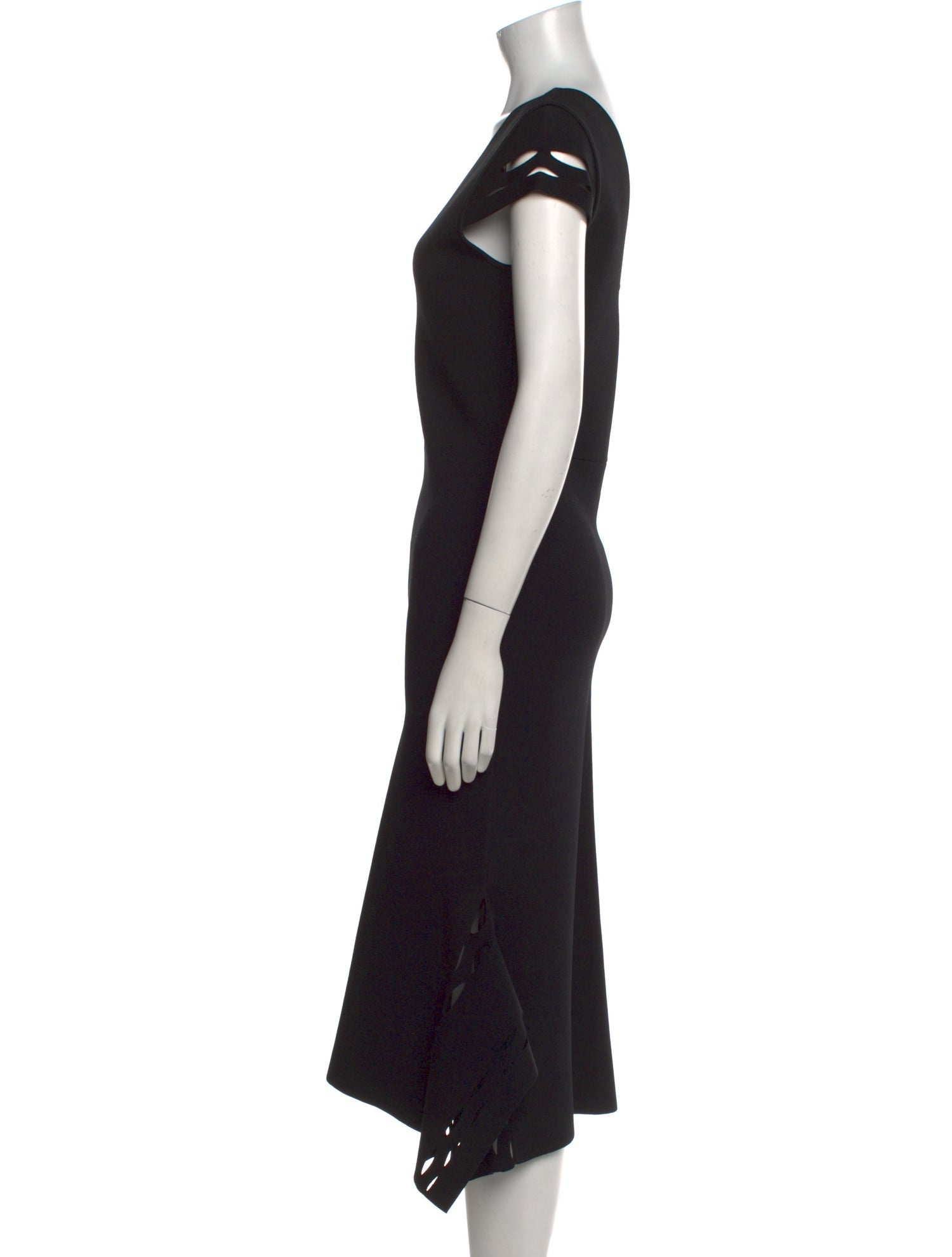 Roland Mouret V-Neck Midi Length Dress