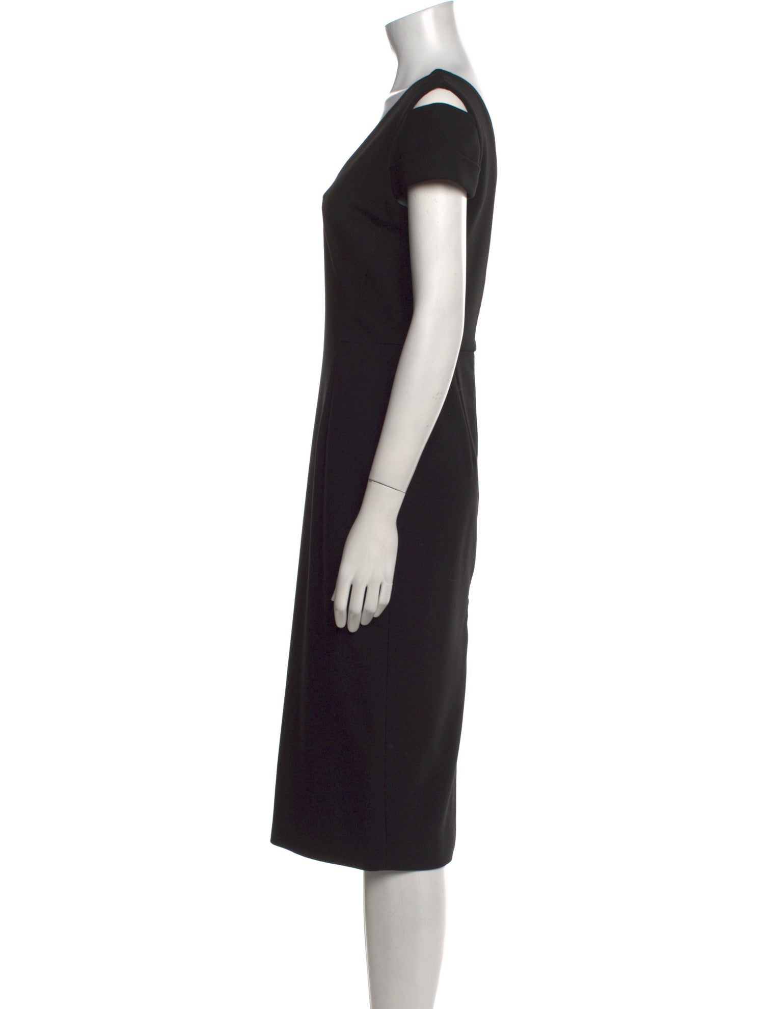 Roland Mouret Square Neckline Midi Length Dress