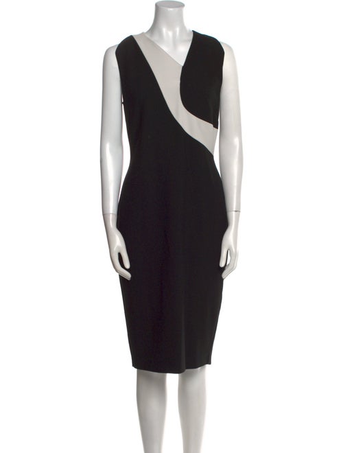 Roland Mouret Striped Midi Length Dress