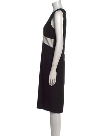 Roland Mouret Striped Midi Length Dress
