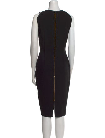 Roland Mouret Striped Midi Length Dress