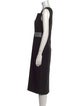 Roland Mouret Colorblock Pattern Midi Length Dress