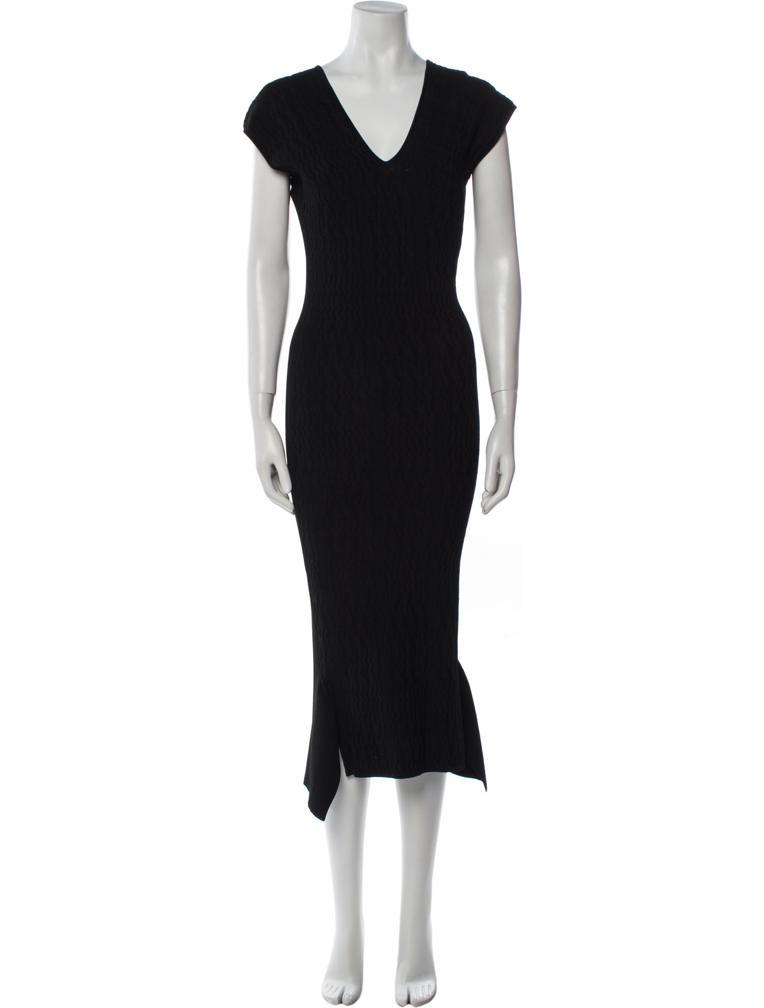 Roland Mouret V-Neck Midi Length Dress