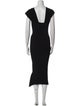 Roland Mouret V-Neck Midi Length Dress