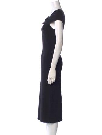 Roland Mouret Cowl Neck Midi Length Dress