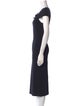 Roland Mouret Cowl Neck Midi Length Dress