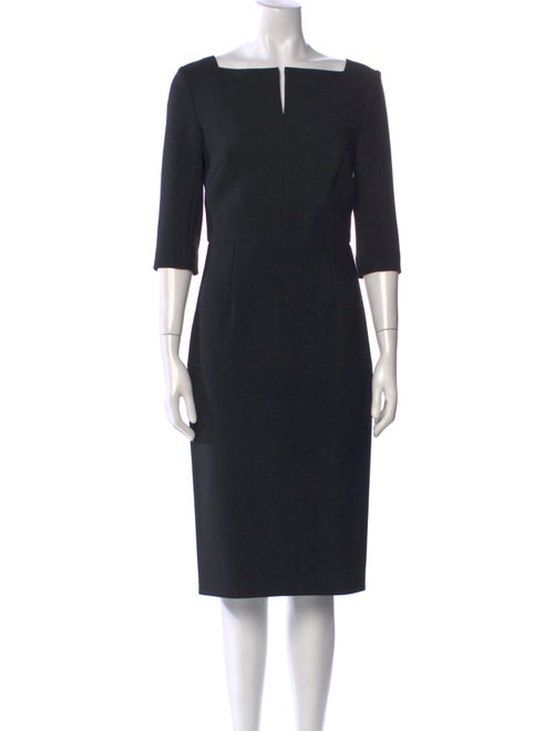 Roland Mouret Square Neckline Midi Length Dress