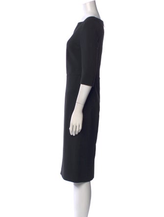 Roland Mouret Square Neckline Midi Length Dress