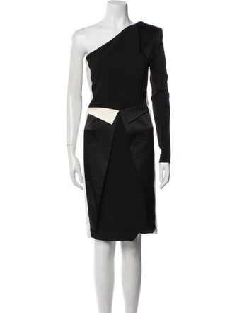 Roland Mouret One-Shoulder Knee-Length Dress