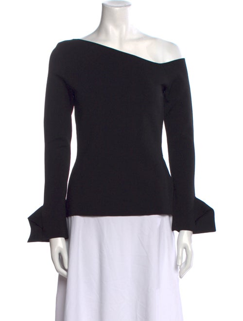 Roland Mouret One-Shoulder Long Sleeve Top