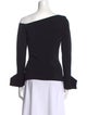 Roland Mouret One-Shoulder Long Sleeve Top