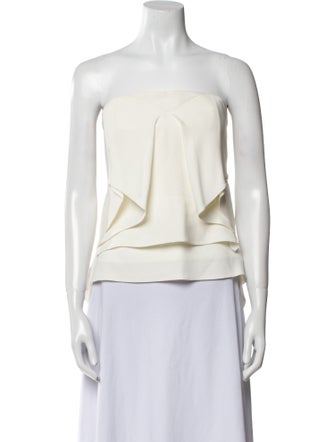 Roland Mouret Strapless Crop Top