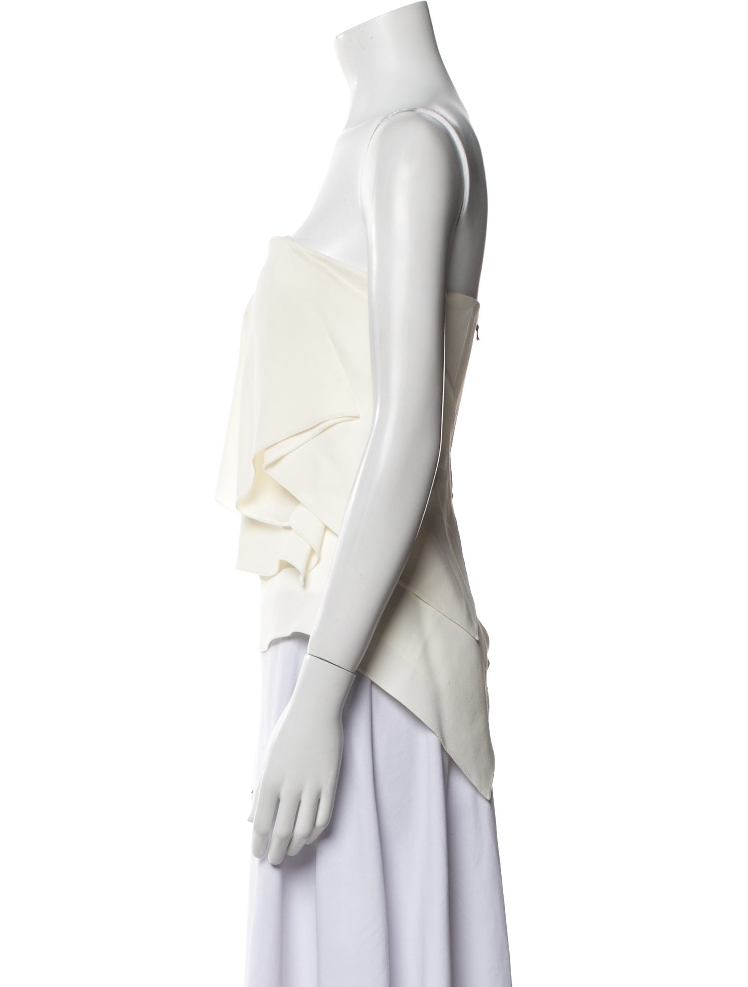 Roland Mouret Strapless Crop Top