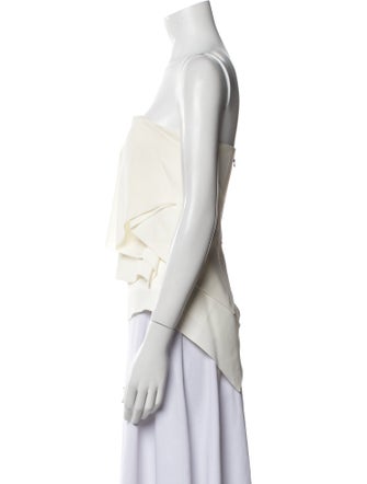 Roland Mouret Strapless Crop Top