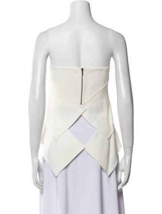 Roland Mouret Strapless Crop Top