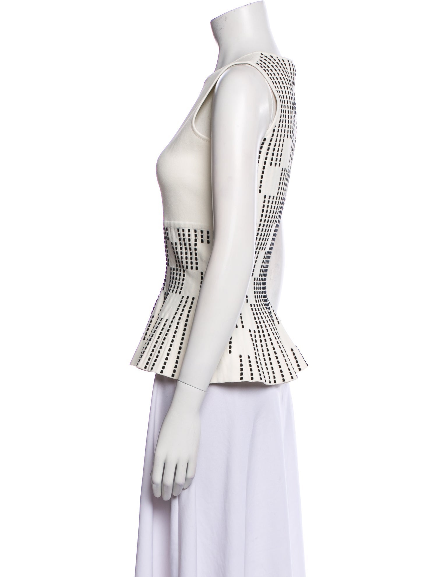 Roland Mouret Graphic Print Crew Neck Top