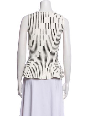 Roland Mouret Graphic Print Crew Neck Top