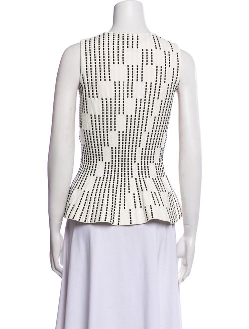 Roland Mouret Graphic Print Crew Neck Top