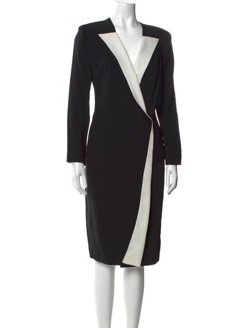 Roland Mouret V-Neck Midi Length Dress