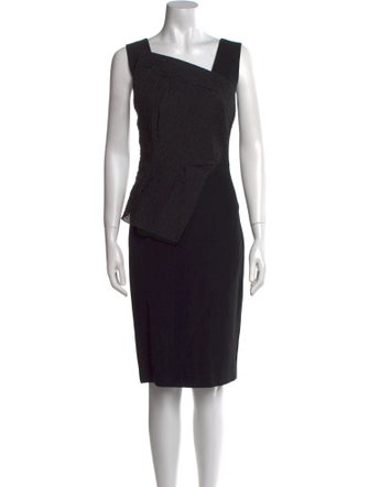 Roland Mouret Square Neckline Knee-Length Dress
