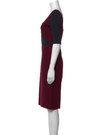 Roland Mouret V-Neck Midi Length Dress