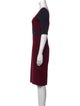 Roland Mouret V-Neck Midi Length Dress