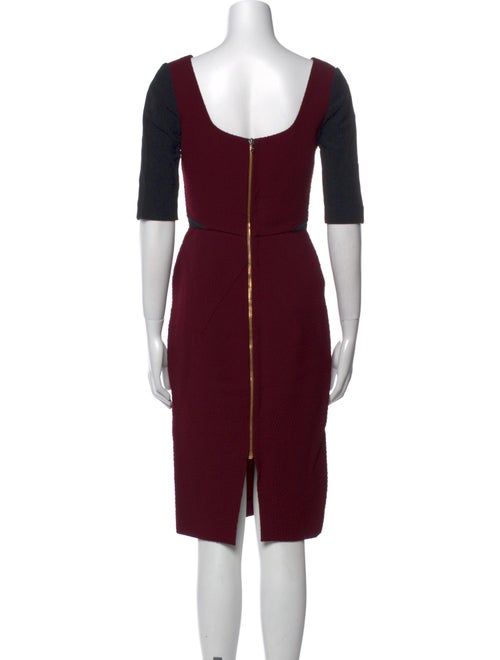 Roland Mouret V-Neck Midi Length Dress