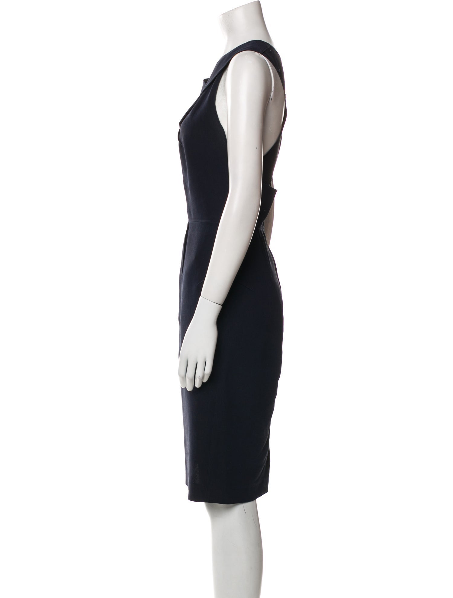 Roland Mouret Cowl Neck Midi Length Dress