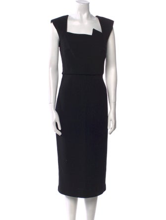 Roland Mouret Wool Midi Length Dress