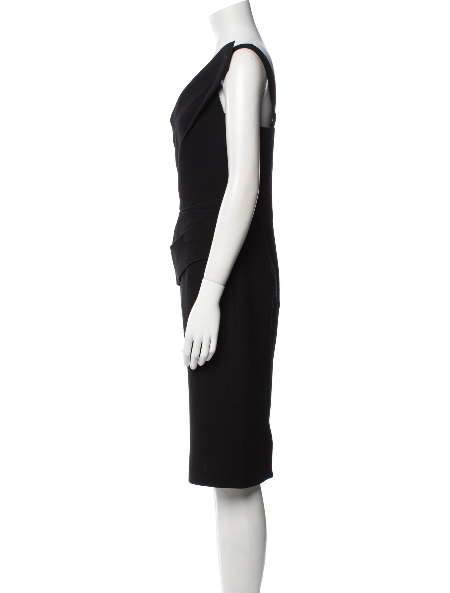 Roland Mouret Wool Knee-Length Dress