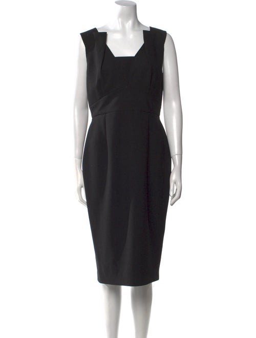 Roland Mouret Square Neckline Midi Length Dress
