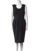 Roland Mouret Square Neckline Midi Length Dress