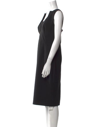 Roland Mouret Square Neckline Midi Length Dress