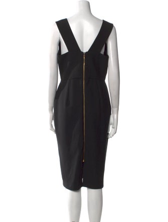 Roland Mouret Square Neckline Midi Length Dress