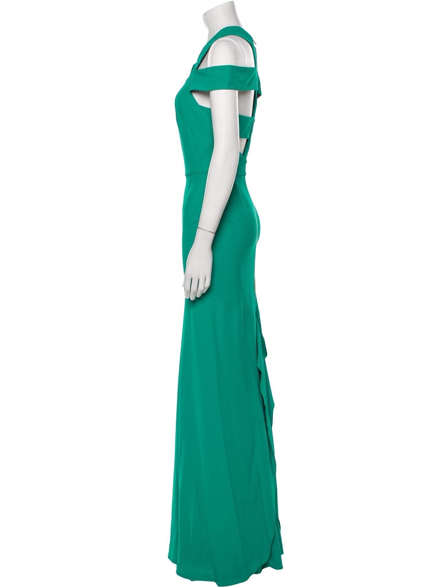 Roland Mouret Off-The-Shoulder Long Dress