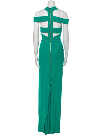 Roland Mouret Off-The-Shoulder Long Dress