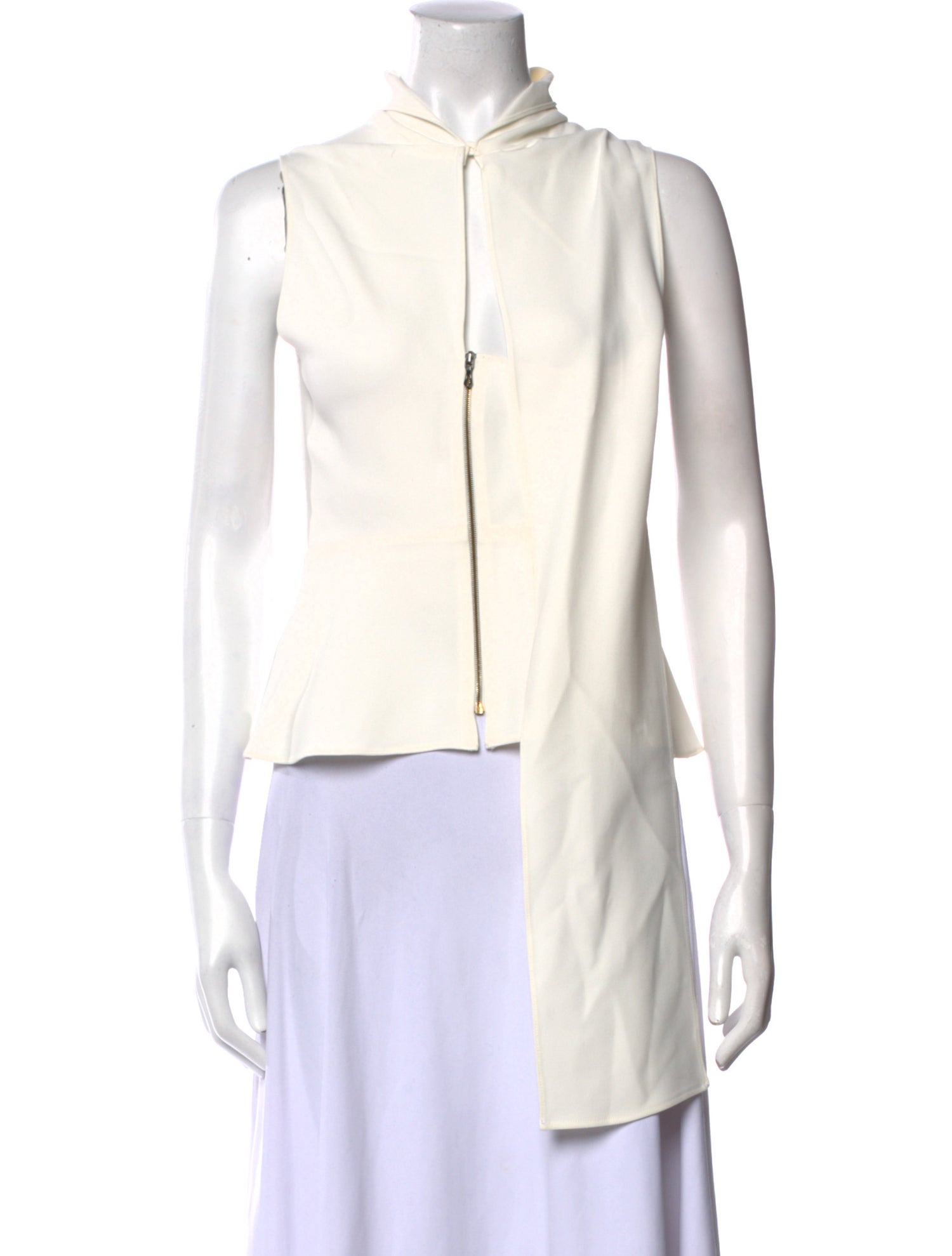 Roland Mouret Mock Neck Sleeveless Top