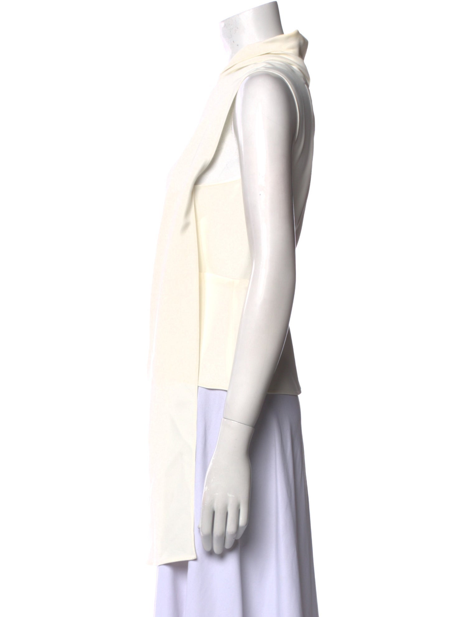 Roland Mouret Mock Neck Sleeveless Top