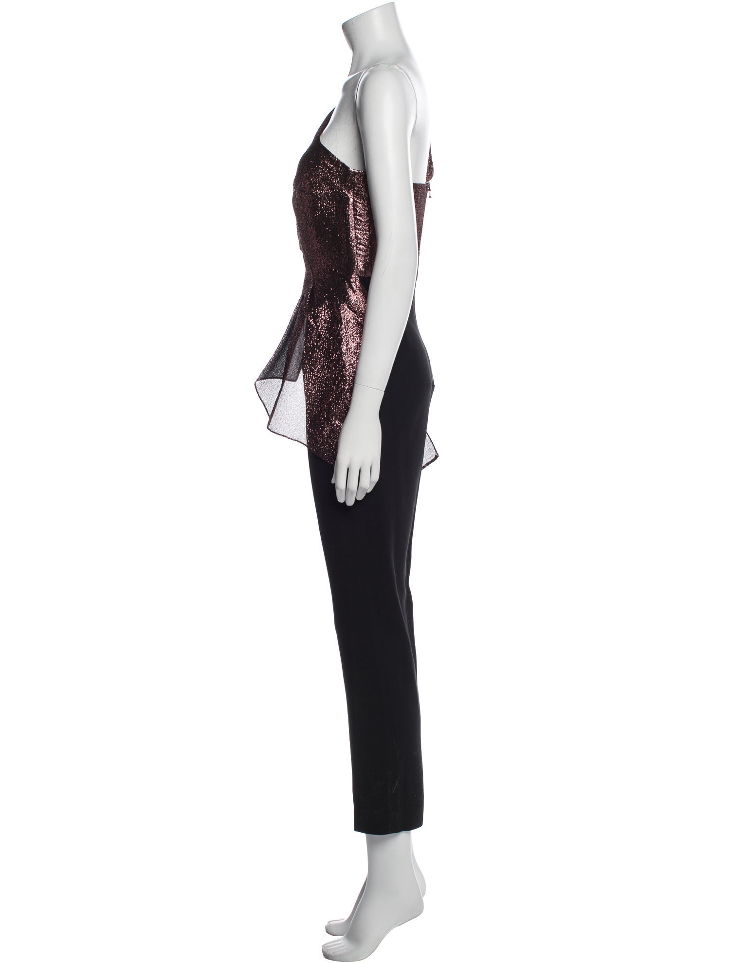 Roland Mouret Silk One-Shoulder Jumpsuit