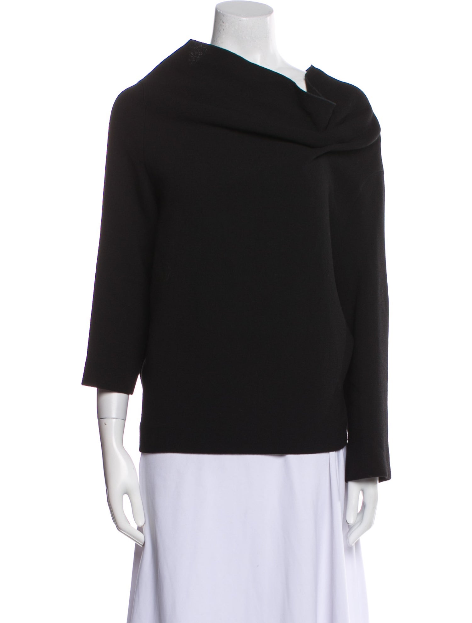 Roland Mouret Wool Cowl Neck Sweatshirt