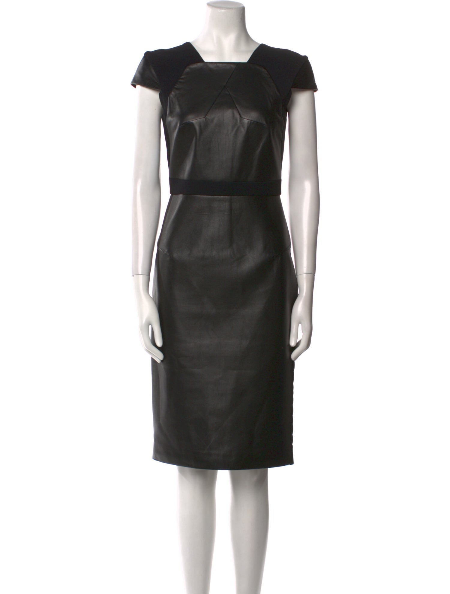 Roland Mouret Leather Midi Length Dress