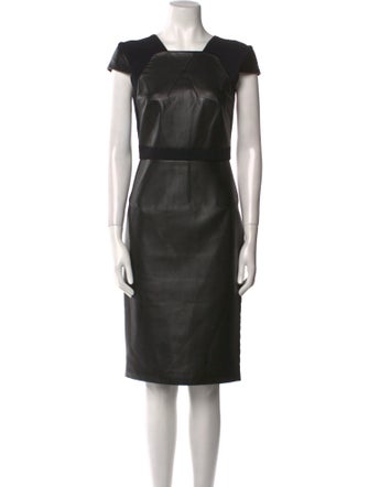 Roland Mouret Leather Midi Length Dress