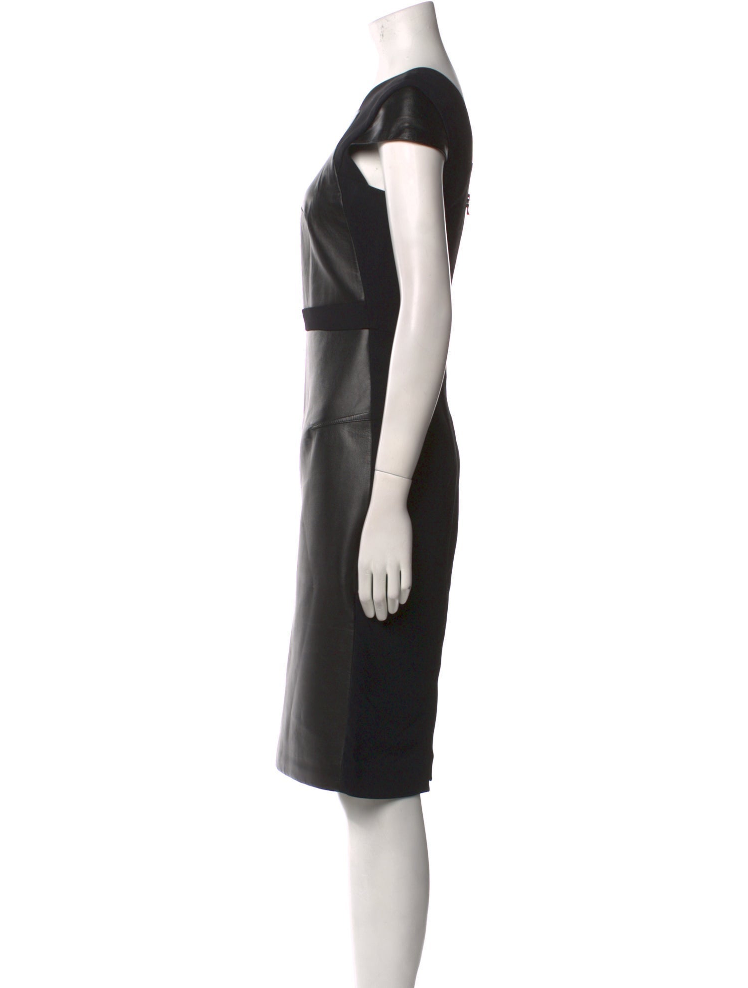Roland Mouret Leather Midi Length Dress