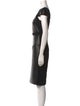 Roland Mouret Leather Midi Length Dress