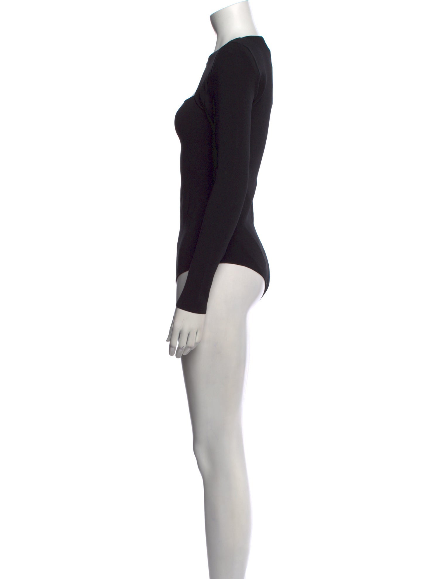 Roland Mouret Square Neckline Long Sleeve Bodysuit