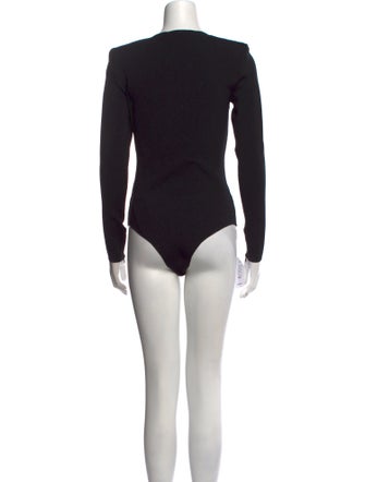Roland Mouret Square Neckline Long Sleeve Bodysuit